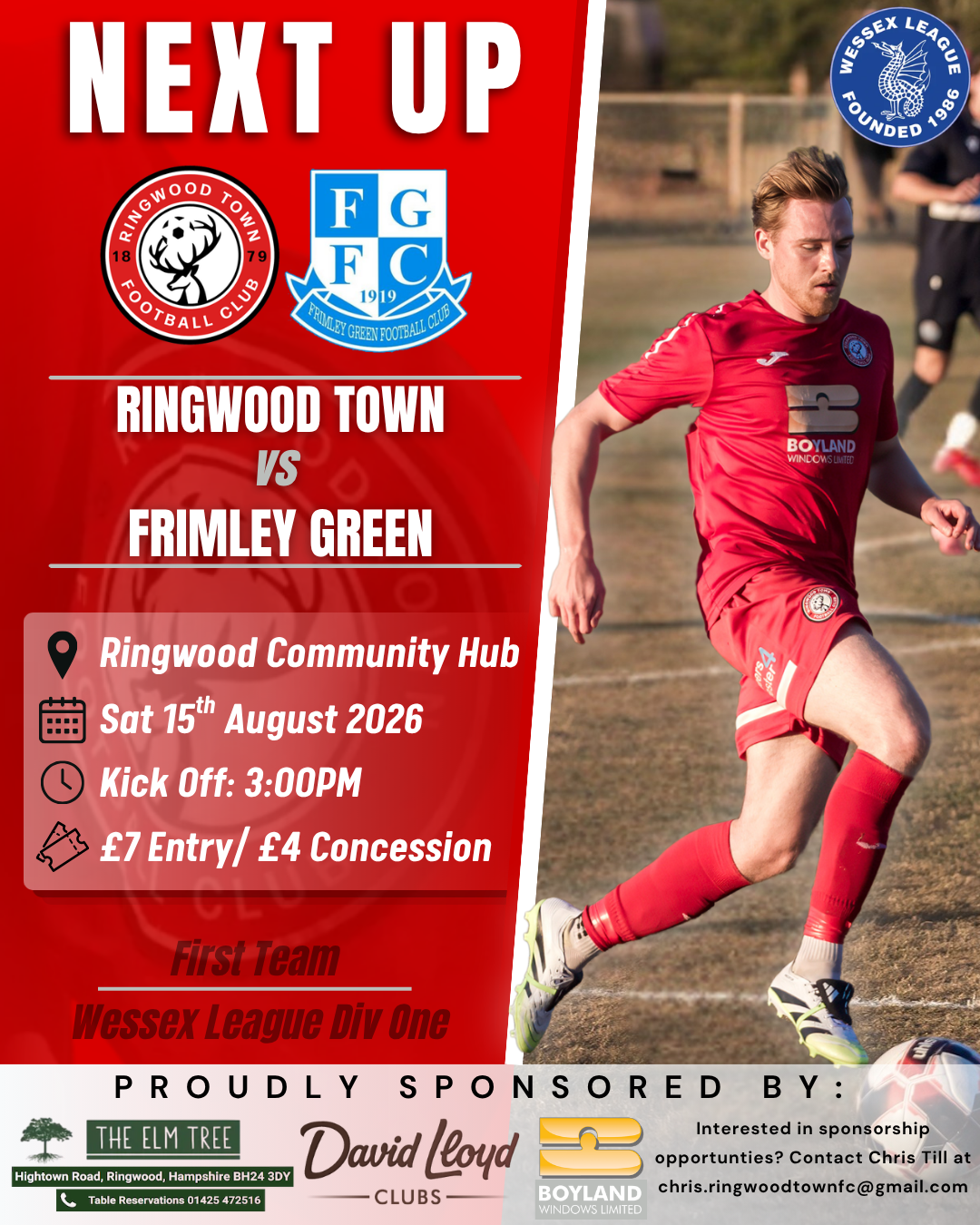 RINGWOOD TOWN V FRIMLEY GREEN | PREVIEW