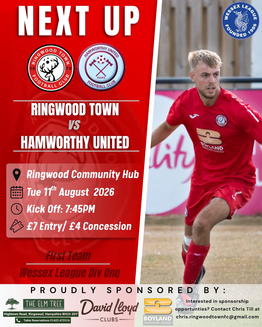 RINGWOOD TOWN V HAMWORTHY UNITED PREVIEW