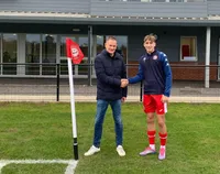 Sponsored player in Ringwood Town kit