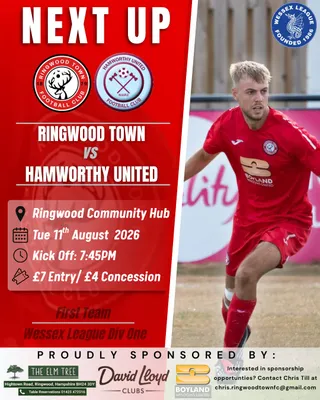 RINGWOOD TOWN V HAMWORTHY UNITED PREVIEW