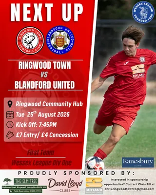 Ringwood Town v Blandford United | Preview
