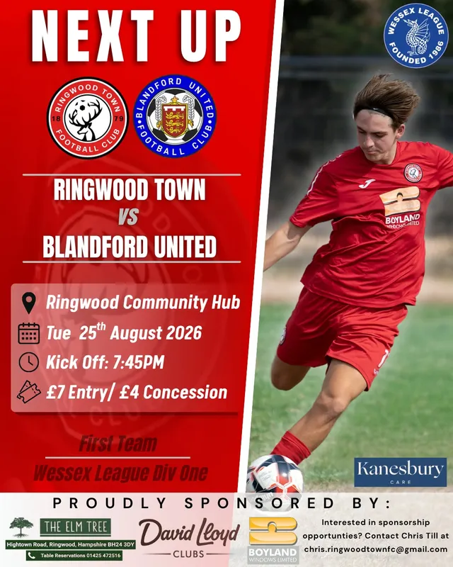 Ringwood Town v Blandford United | Preview