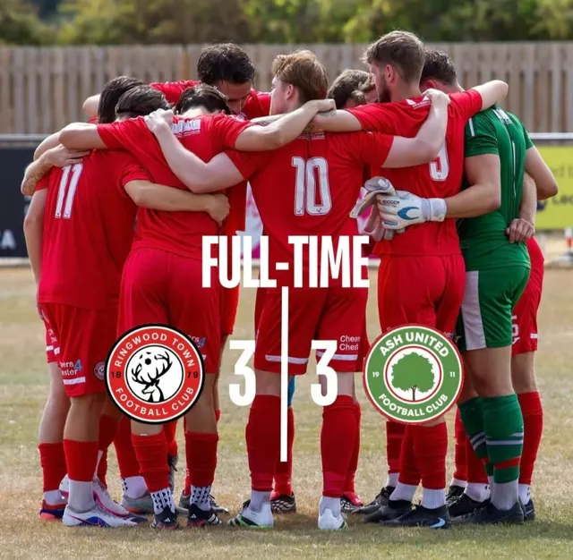 Ringwood town 3-3 ash united | match report